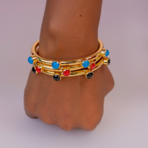 Zuri Cuff Bracelets (24.k Gold plated)