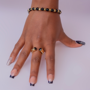 Casting Bead Ring (24.k Gold plated)