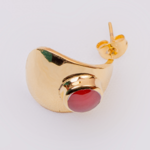 Eye Earring (24.k Gold plated)