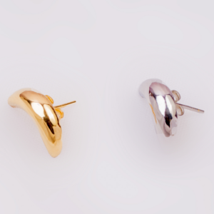 Crescent Earring (24.k Gold plated)