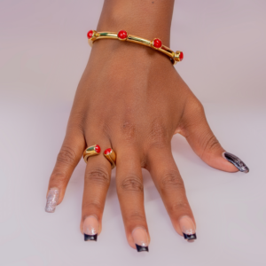Zuri Cuff Bracelets (24.k Gold plated)