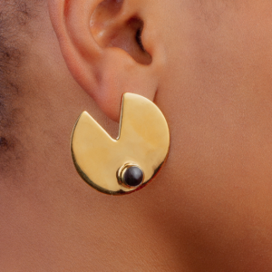 V-Earring (24.k Gold plated)