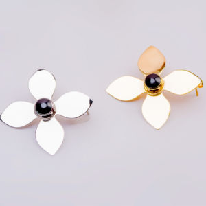 Flower Earrings (24.k Gold plated)