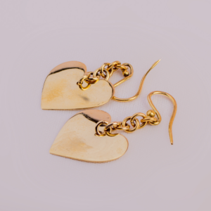 Love Earring (24.k Gold plated)