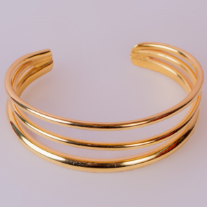 Tripple Cuff Bracelet (24.k Gold plated)